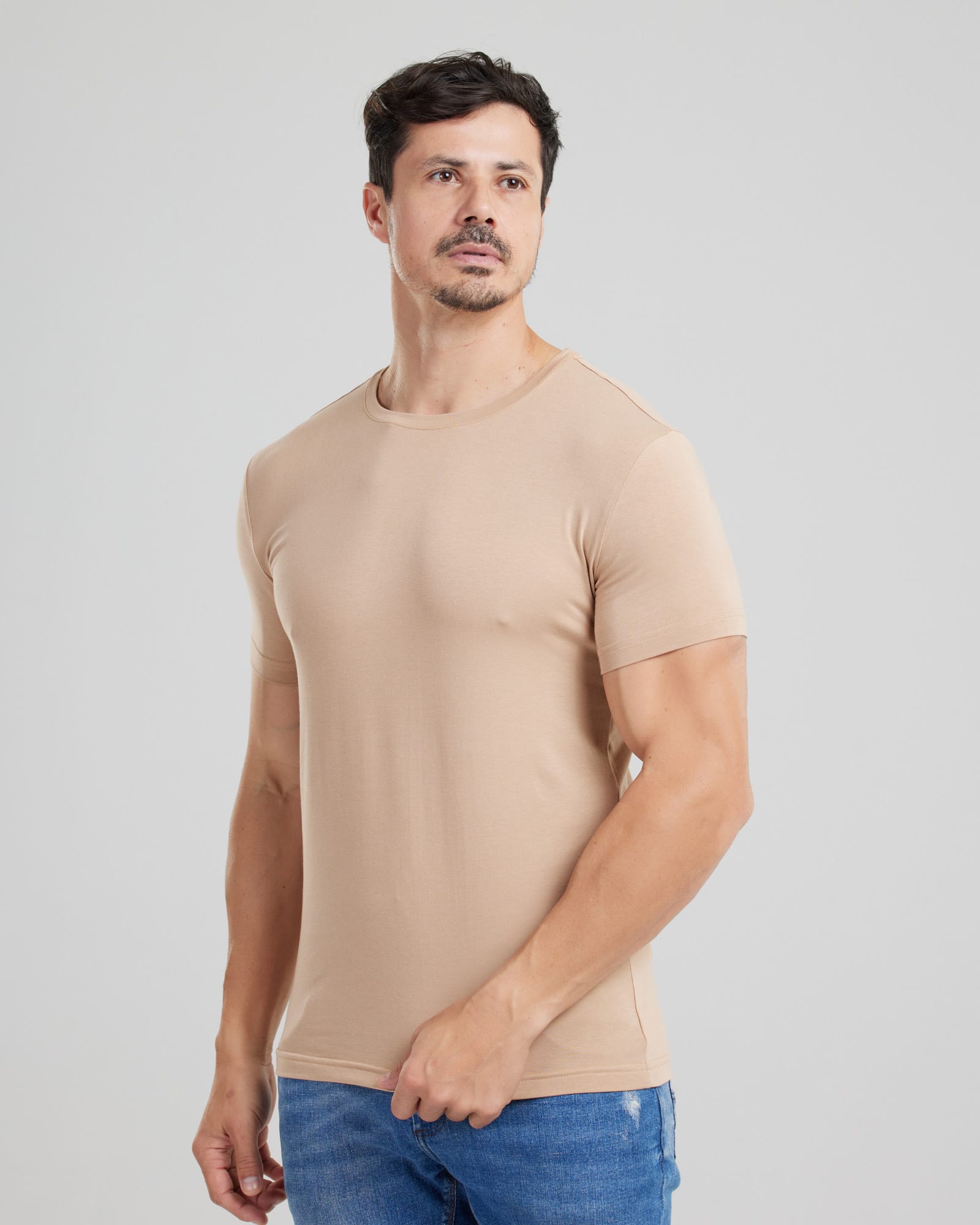 Camiseta Cotton Pima Slim Fit Personalizada com a sua Marca