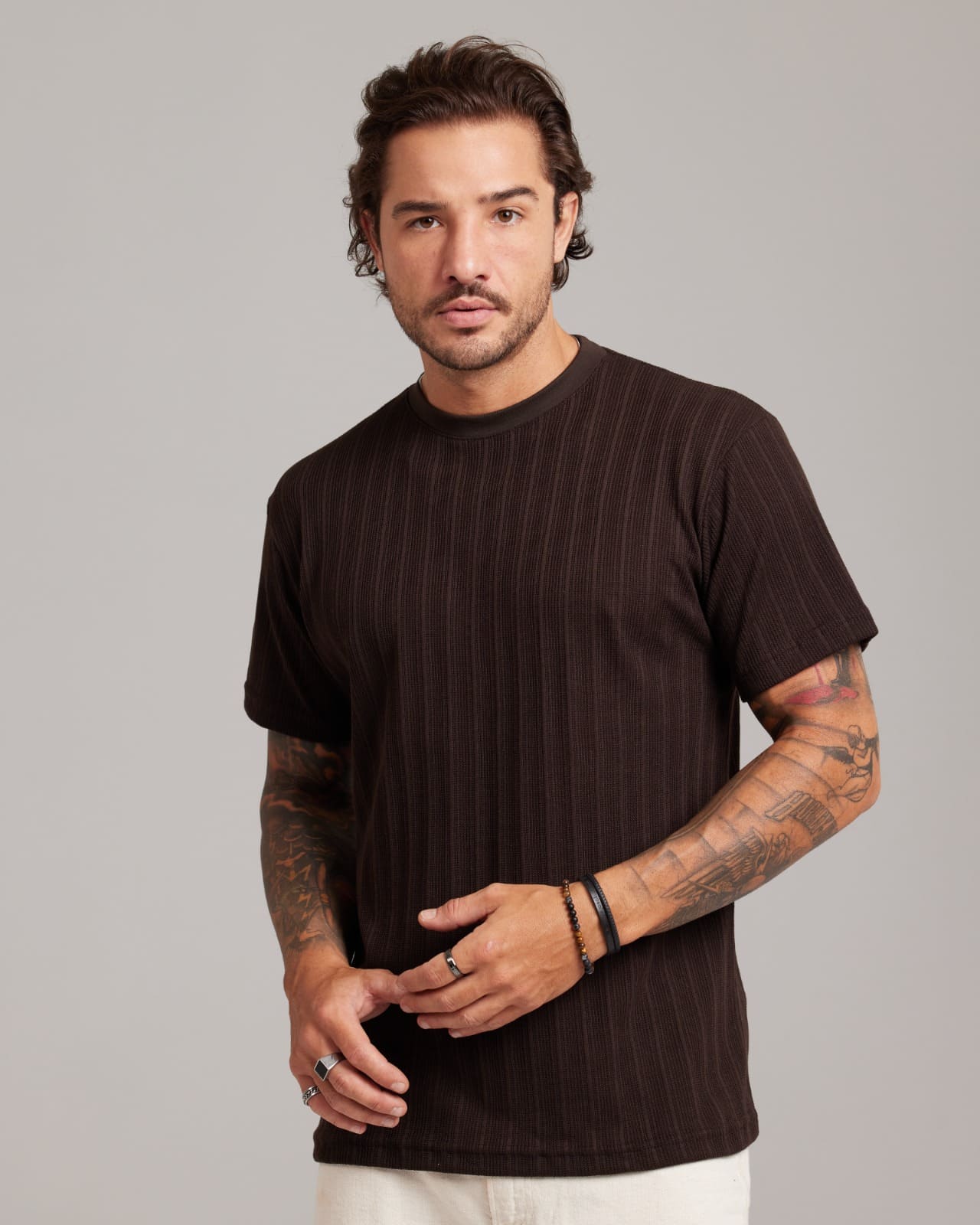 Camiseta Rib Wide Texture — Lunfe Studio — foto 5