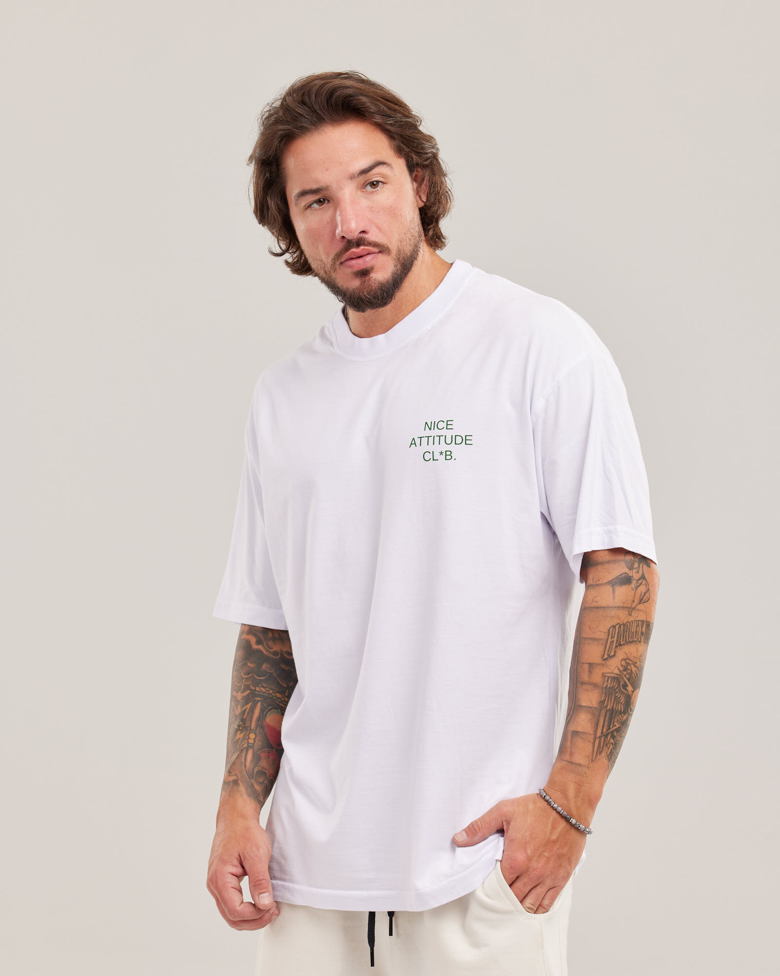Camiseta Oversized Nice Attitude Club Evolvee