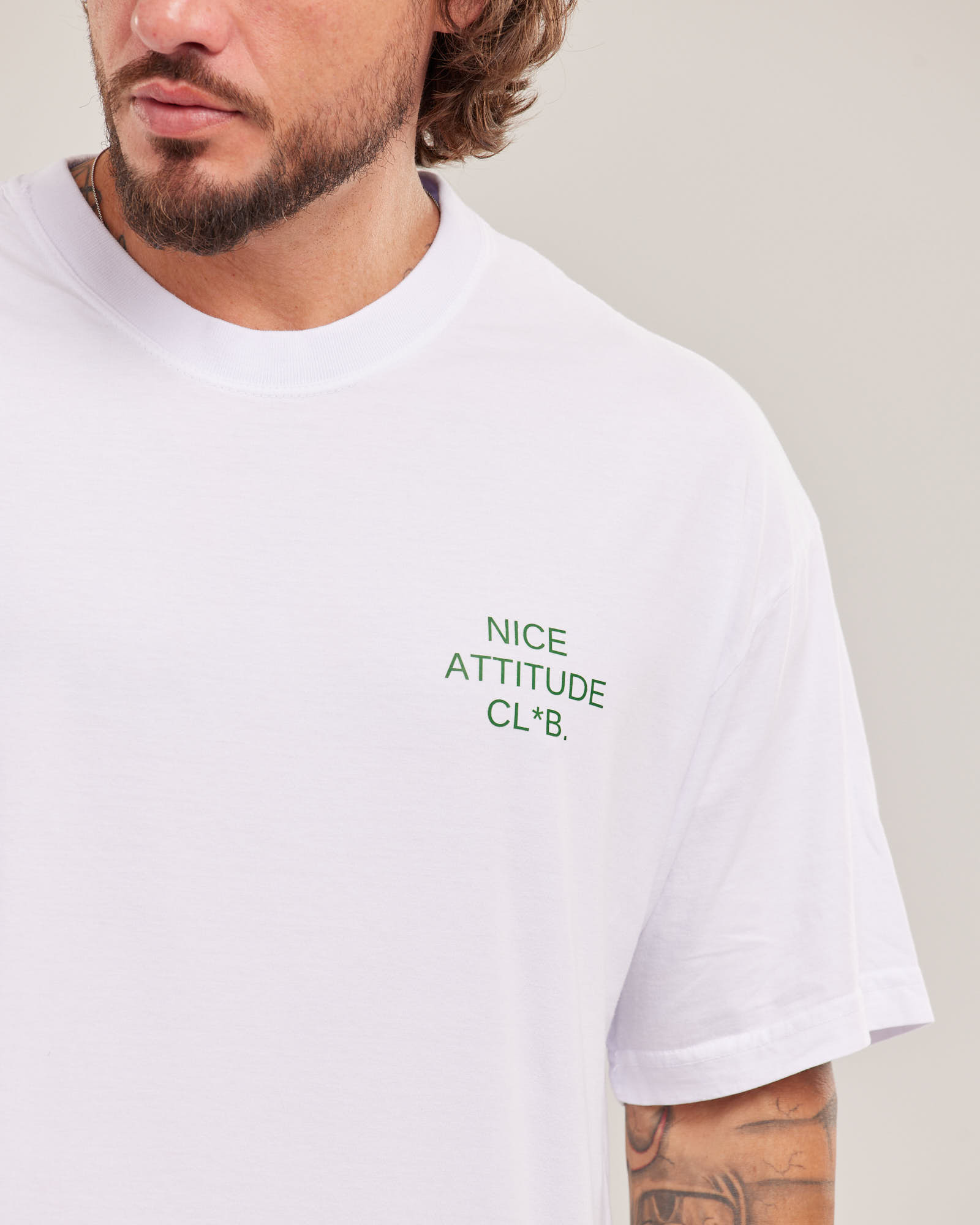 Camiseta Oversized Nice Attitude Club Evolvee — foto 2