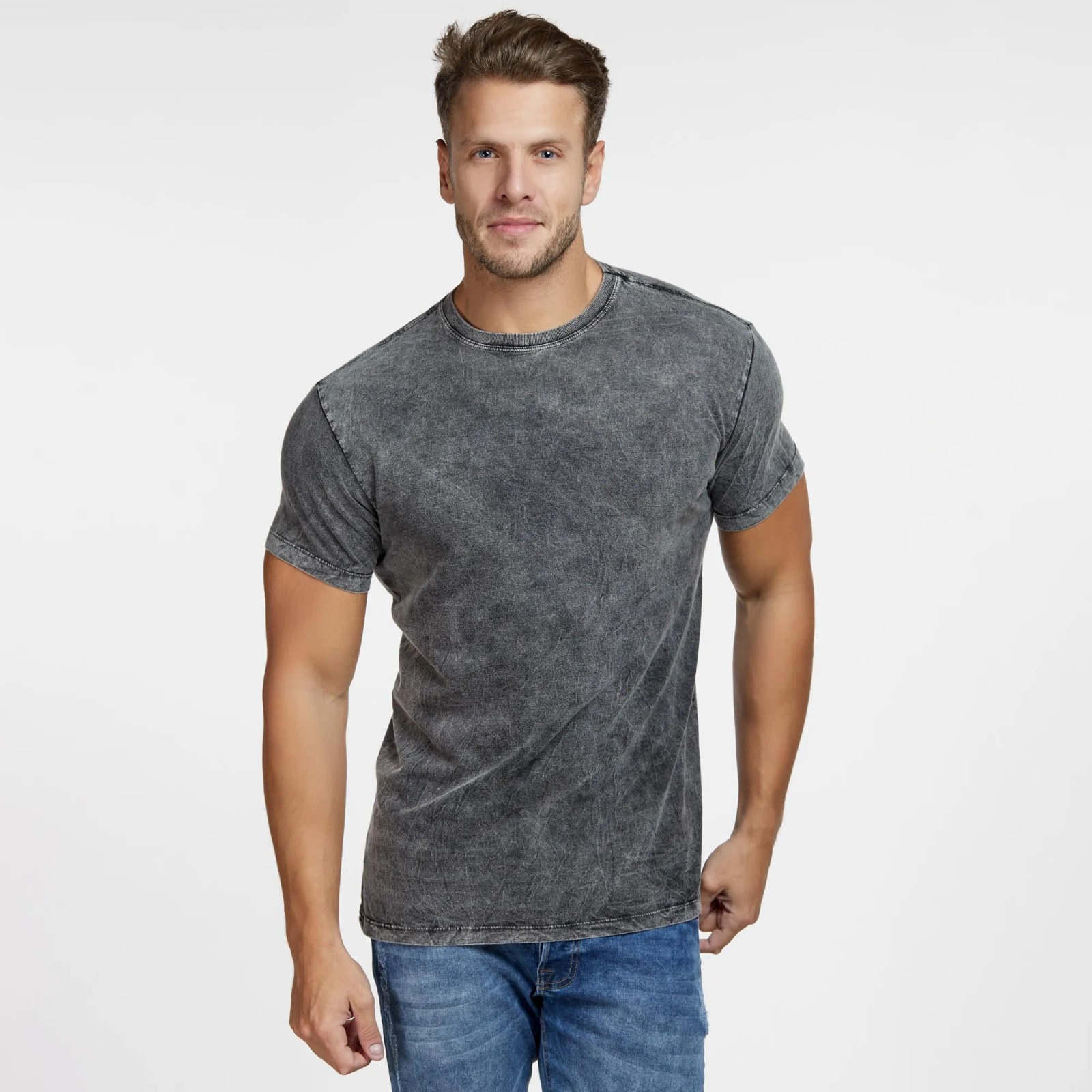 Camiseta Marmorizada Tradicional Personalizada com a sua Marca