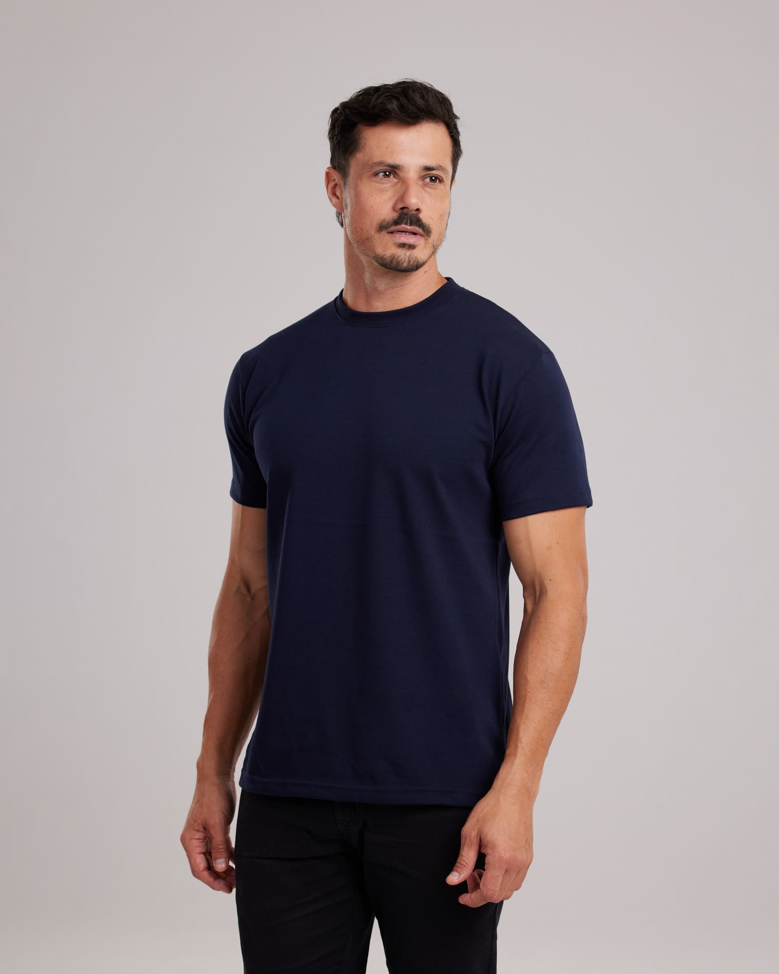 Camiseta Chinese Cotton Heavyweight Azul Marinho — Lunfe Studio — foto 4