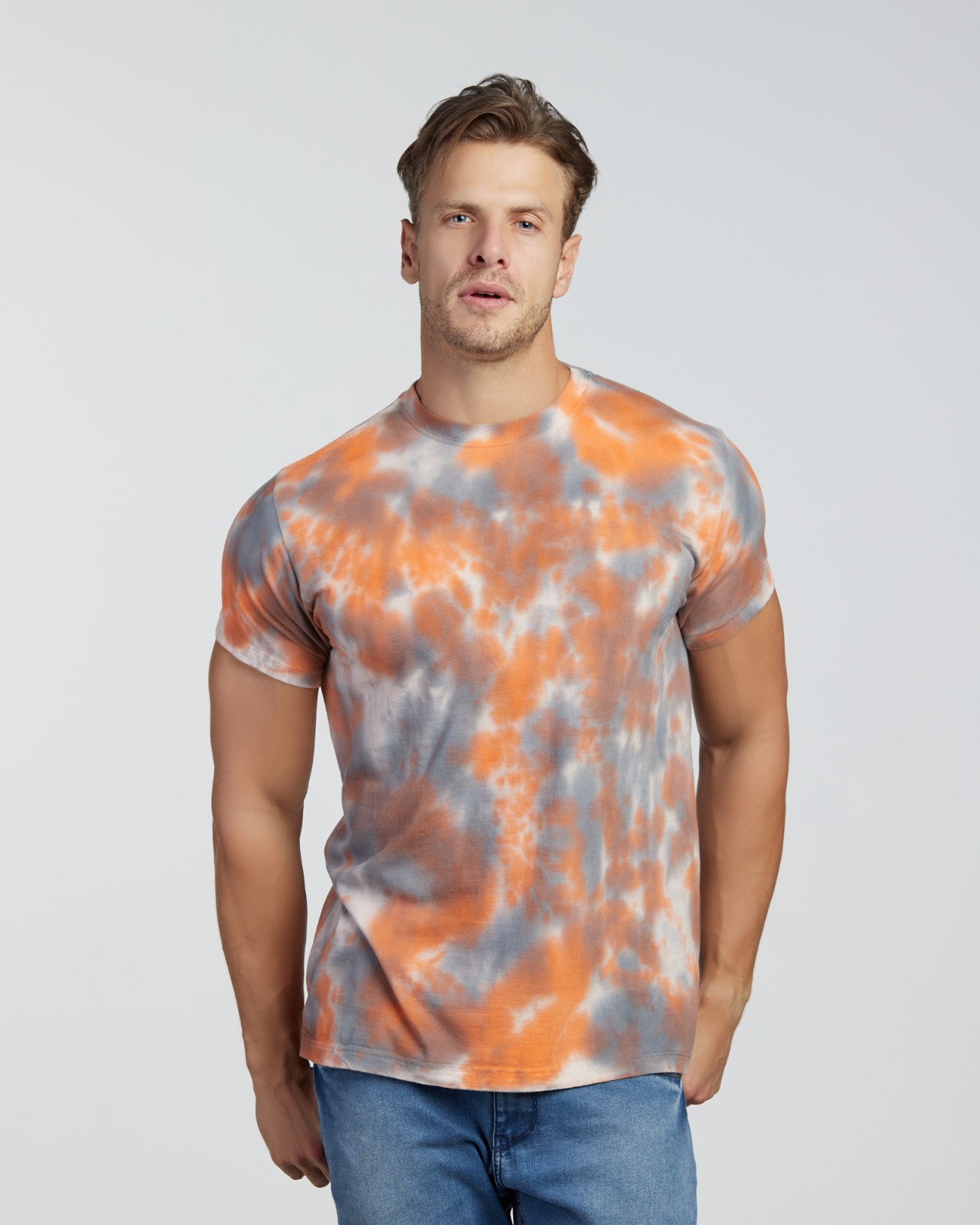 Camiseta Tie Dye Tie Dye Laranja — Lunfe Studio — foto 7