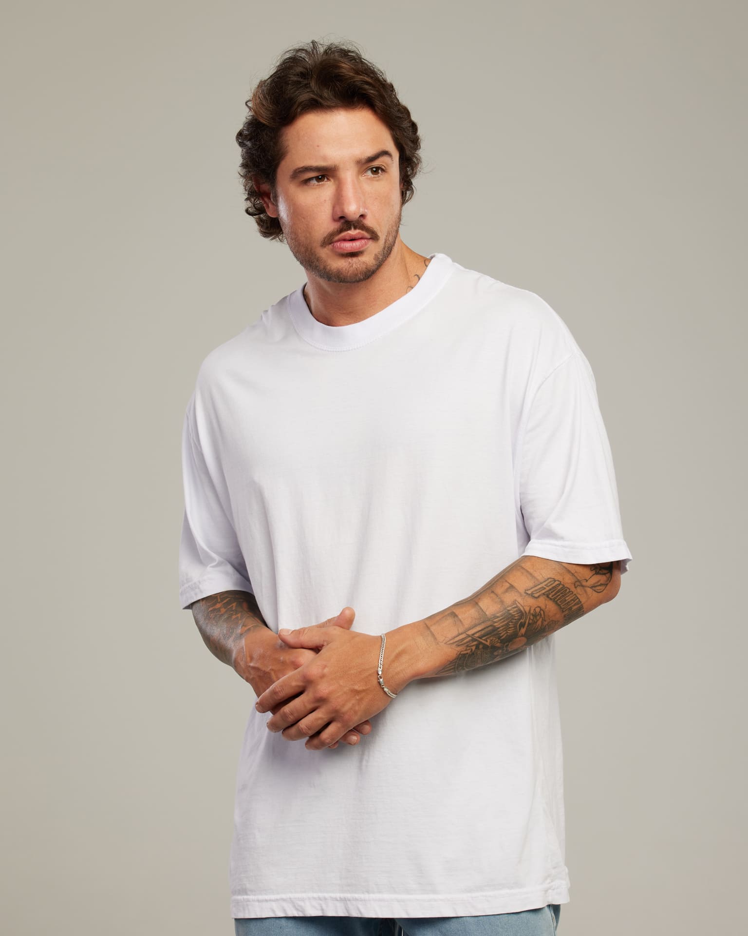 Camiseta Oversized Drop Shoulder — Lunfe Studio — foto 7