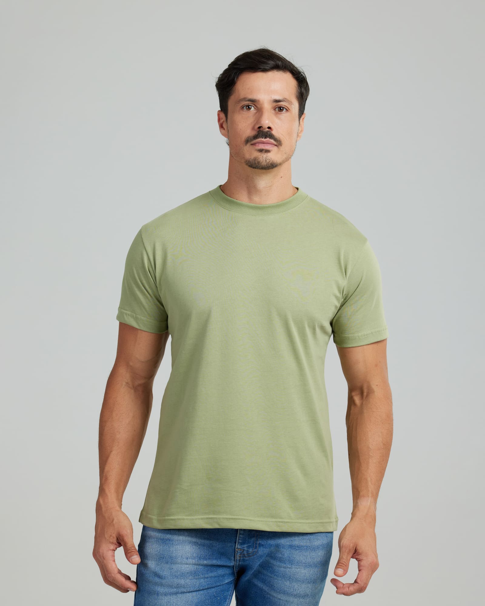 Camiseta Prime Cotton Verde Oliva — Lunfe Studio — foto 8