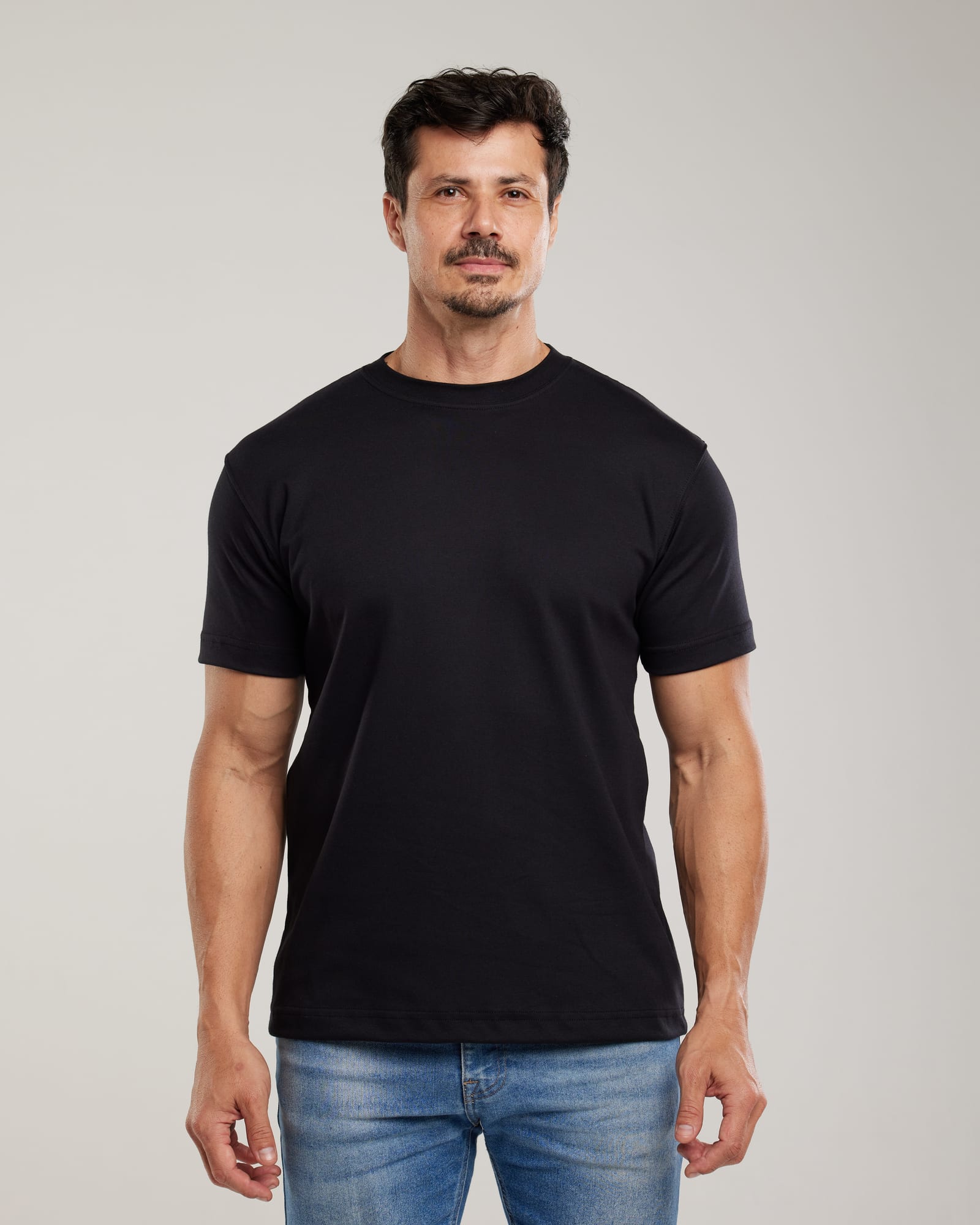 Camiseta Algodão Egípcio Regular Fit Personalizada com a sua Marca