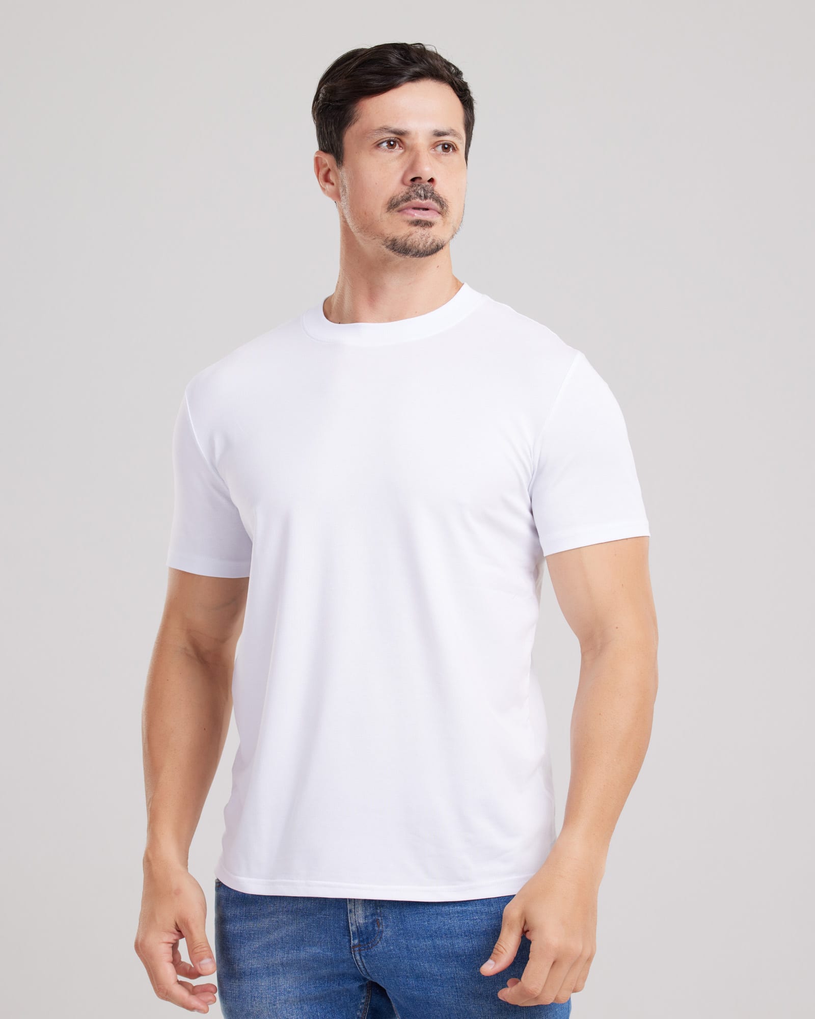 Camiseta Cotton Jersey Peruano Regular Fit Branco — Lunfe Studio — foto 8