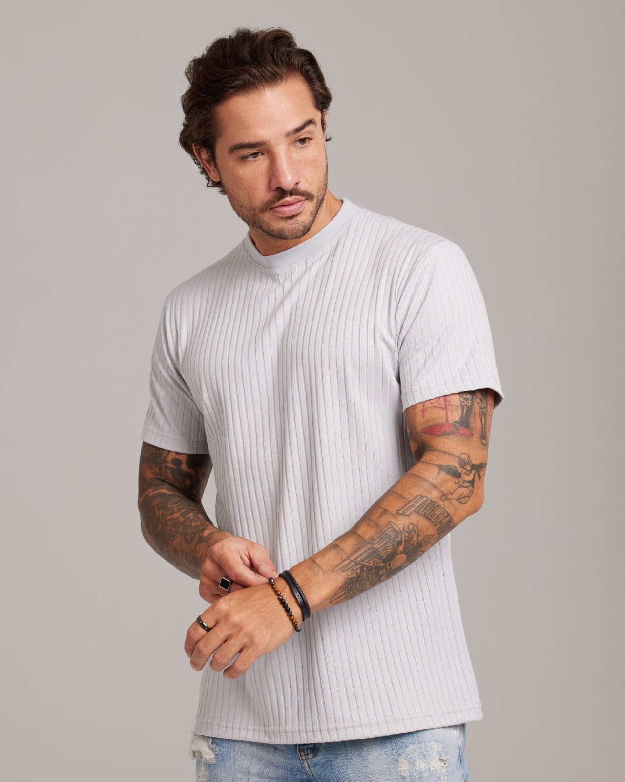 Camiseta Plissé Texture Personalizada com a sua Marca