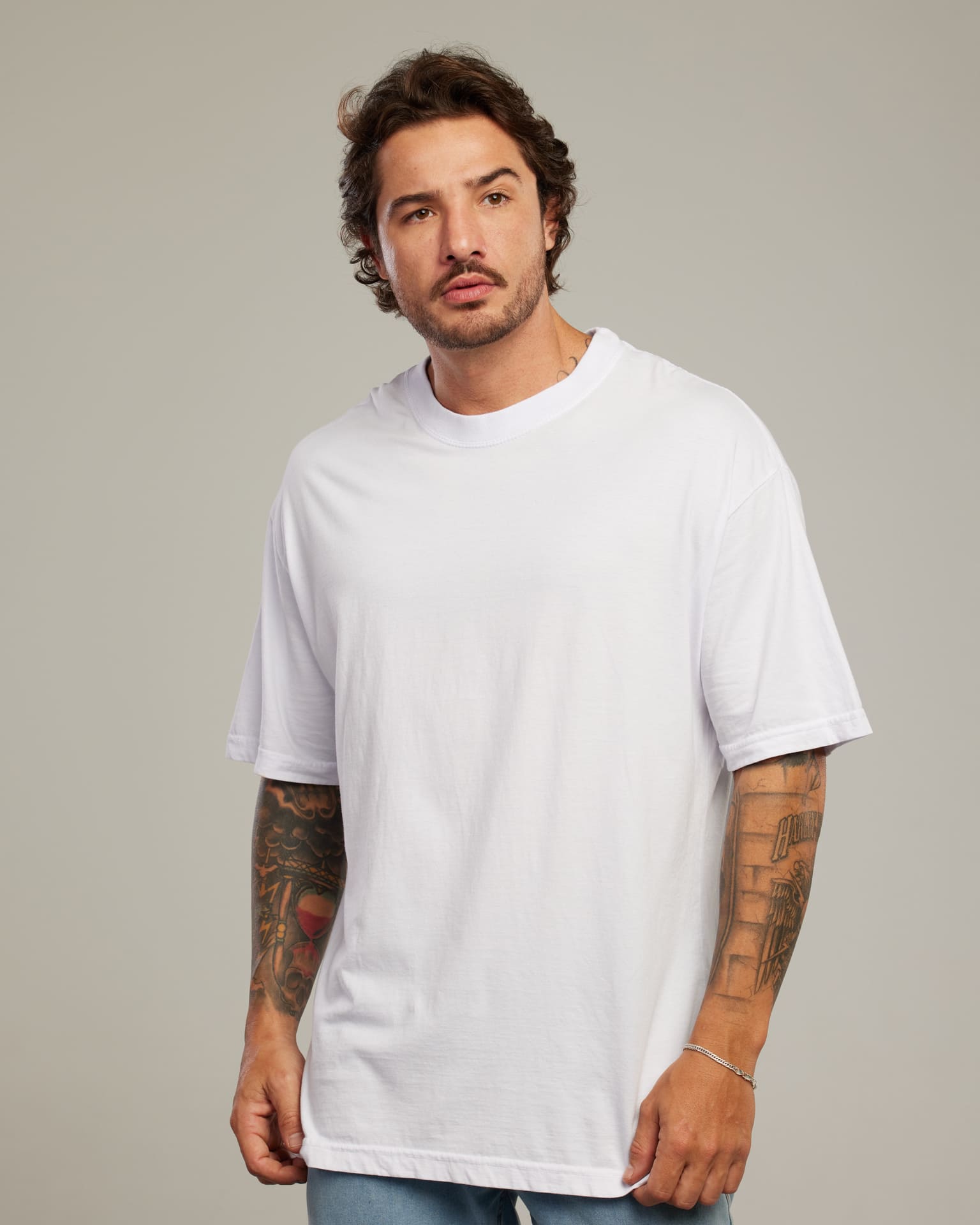 Camiseta Oversized Drop Shoulder — Lunfe Studio — foto 8