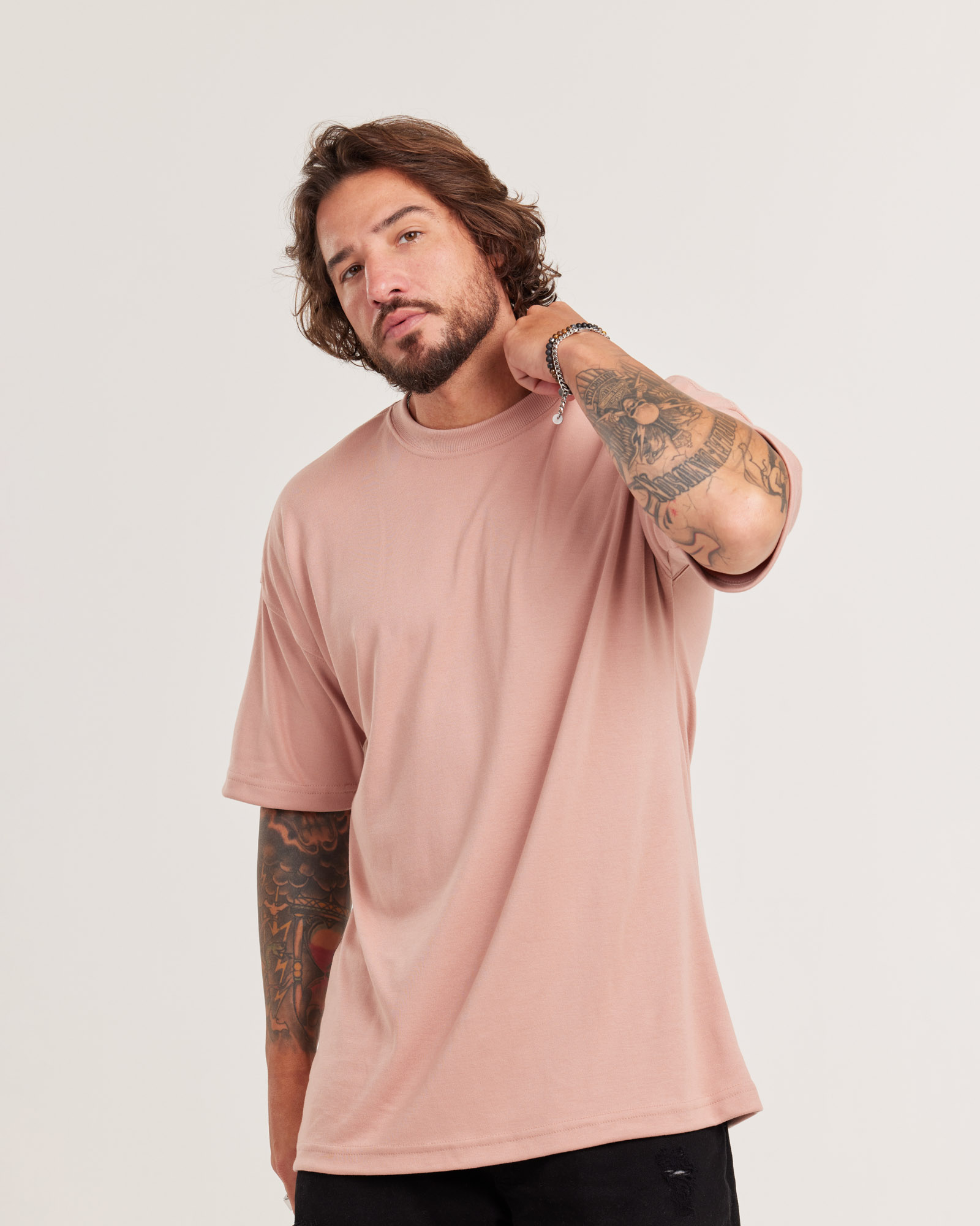 Camiseta Oversized Malhão Suedine Personalizada com a sua Marca