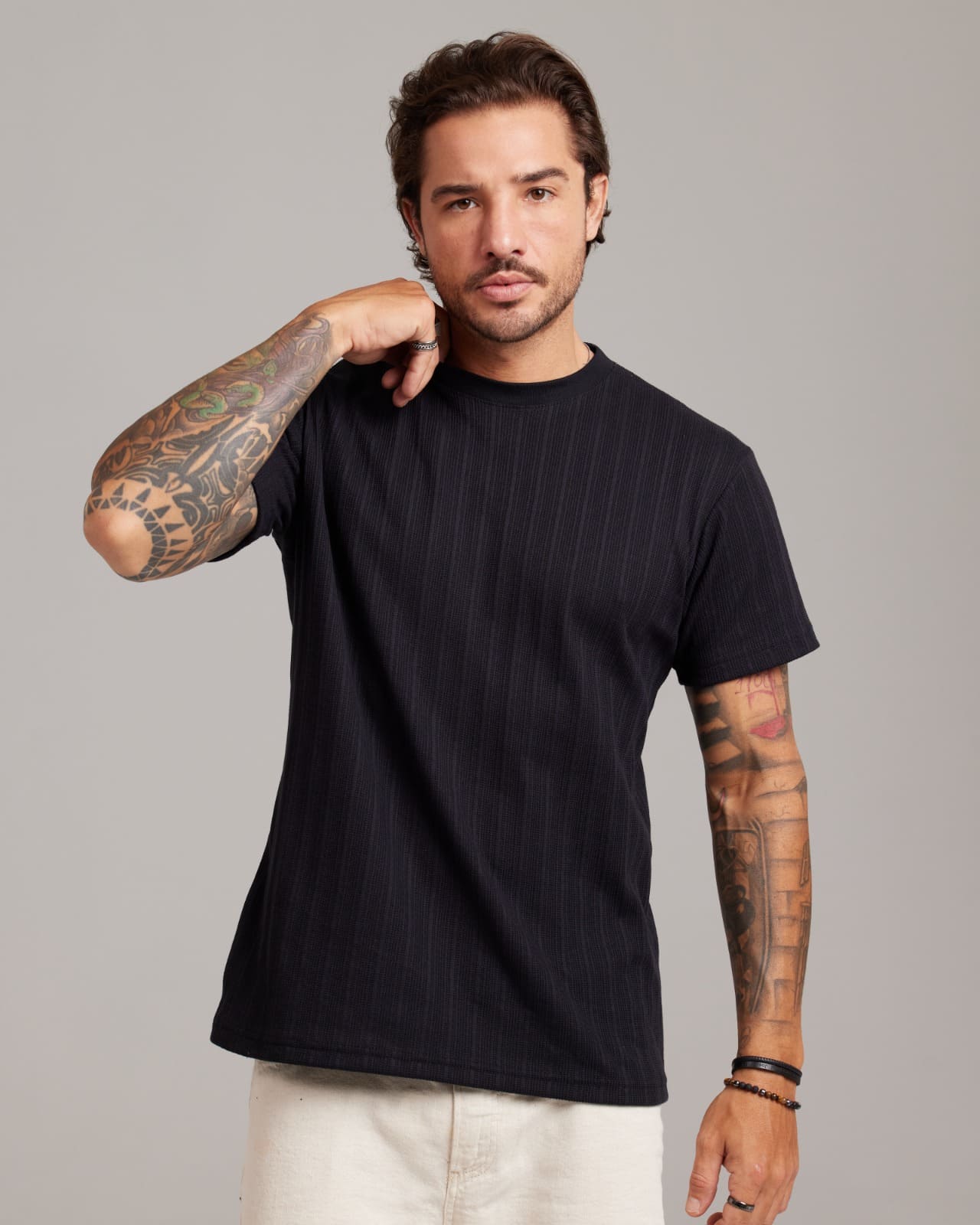 Camiseta Rib Wide Texture — Lunfe Studio — foto 9