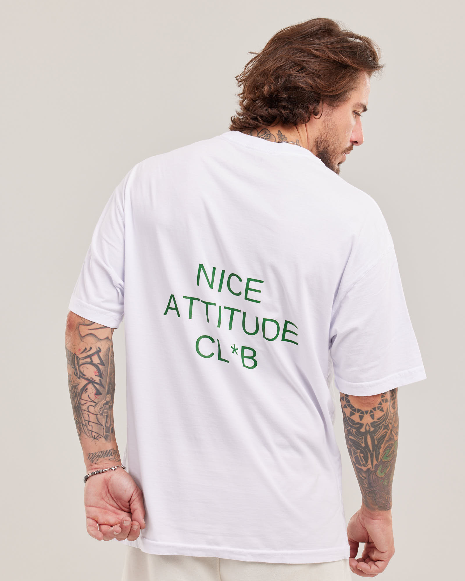 Camiseta Oversized Nice Attitude Club Evolvee — foto 3