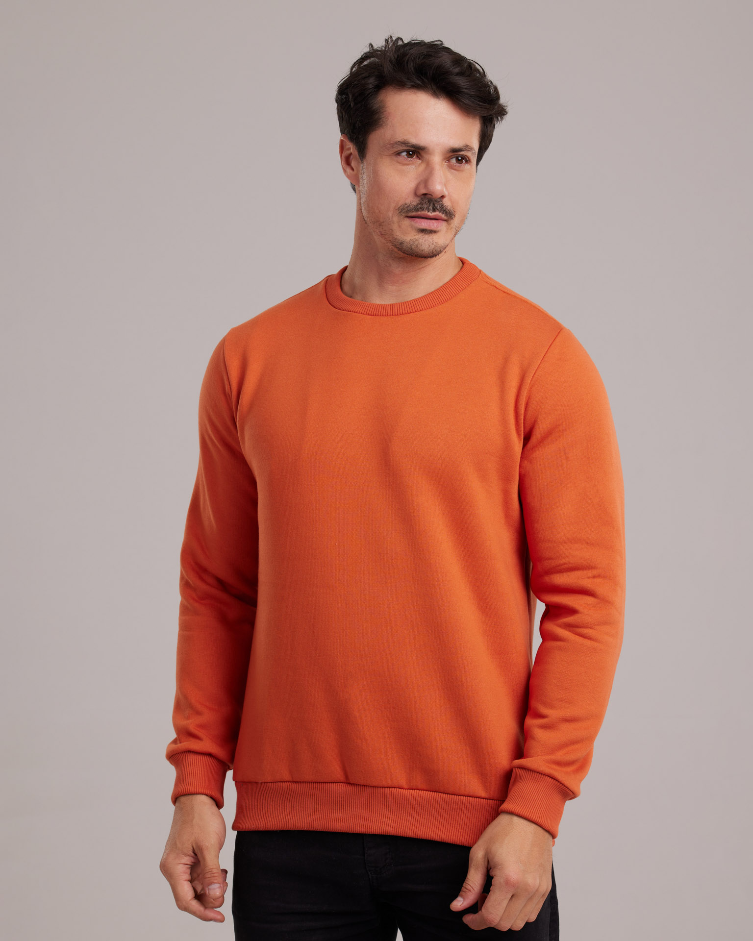 Moletom Básico Flanelado Terracota — Lunfe Studio — foto 4