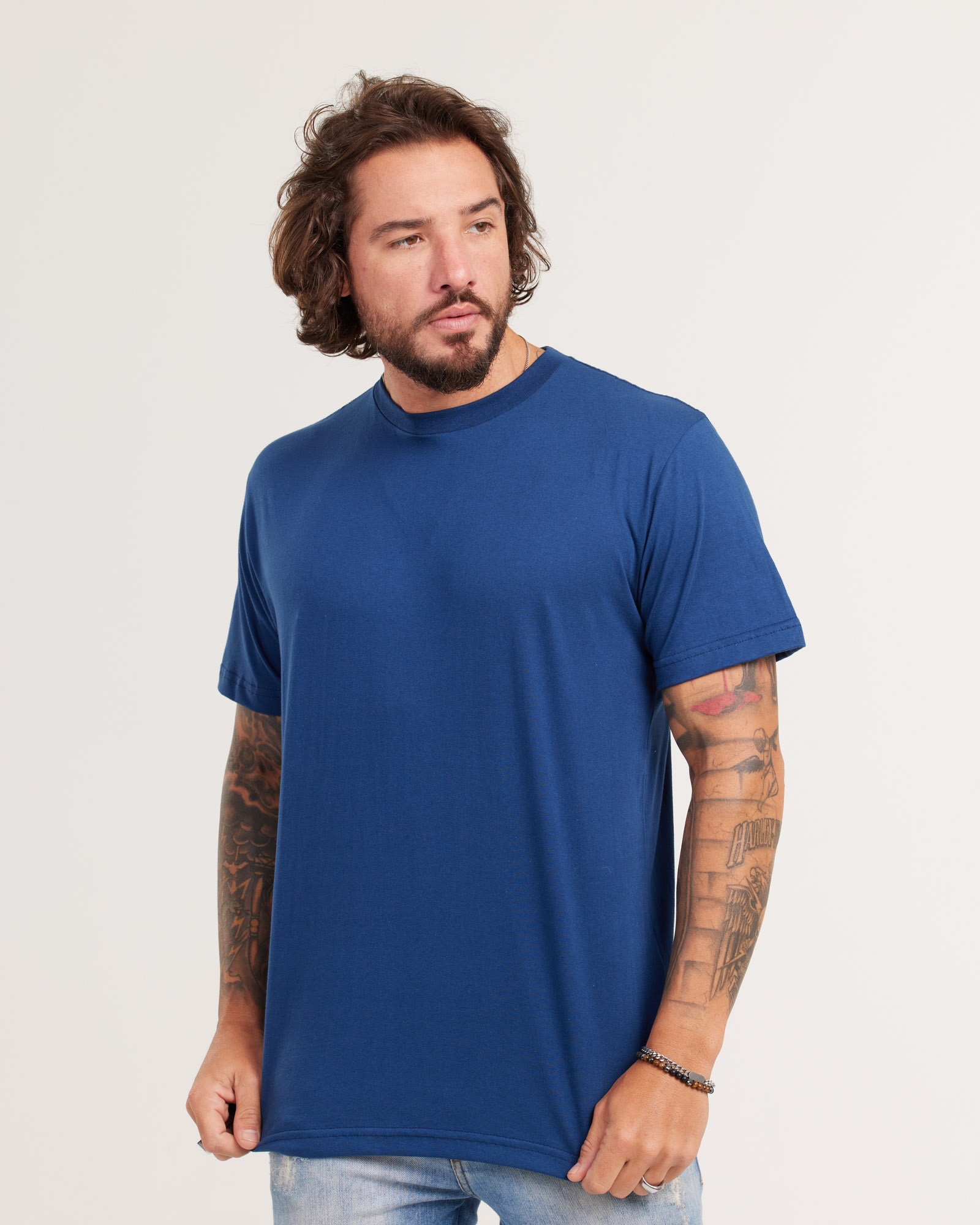 Camiseta Custo Inteligente Azul Marinho — Lunfe Studio — foto 8