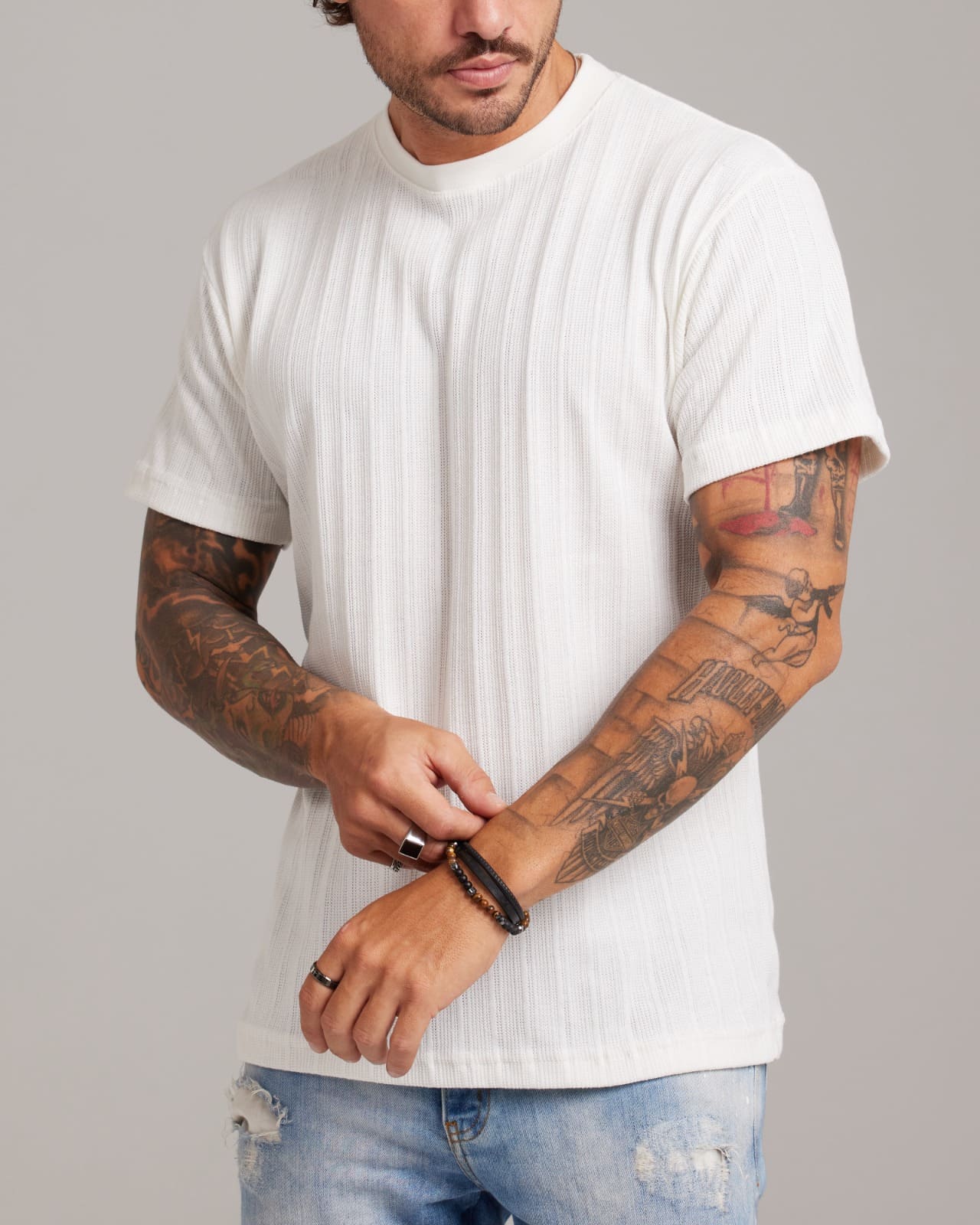 Camiseta Rib Wide Texture — Lunfe Studio — foto 3